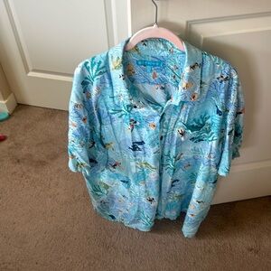 Disney Aulani mens xxxl button up shirt tori richard